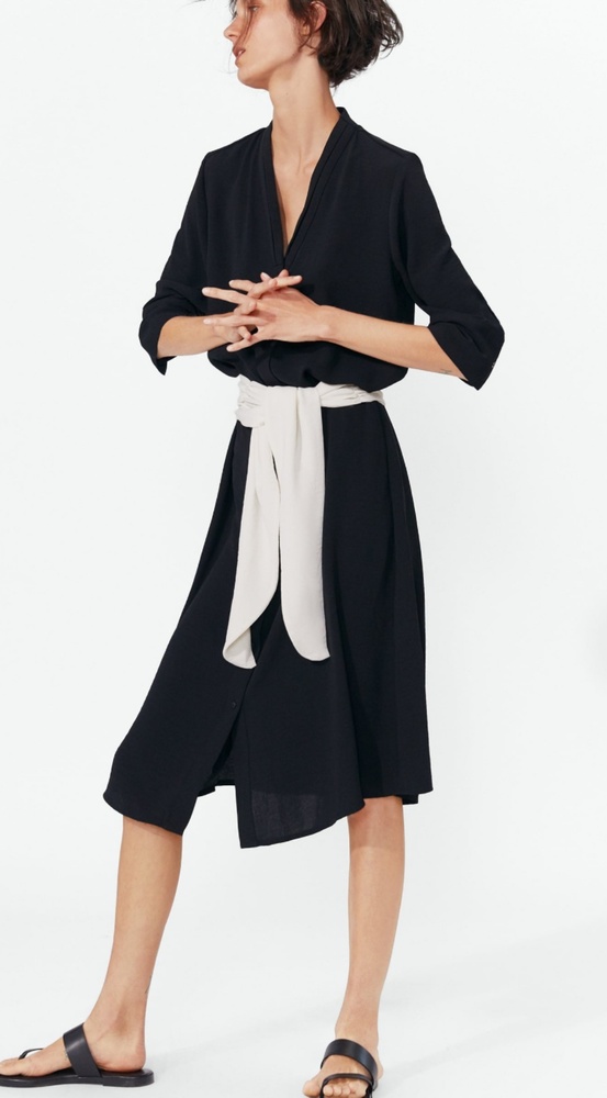 Zara Belted Shirt Dress